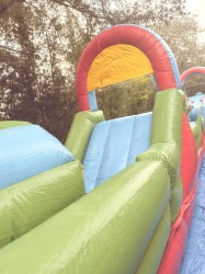 IMG 7418 1767576738 34 Ft Obstacle w/ Smaller Slide & Rockwall