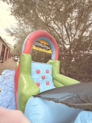 IMG 7419 1767576737 34 Ft Obstacle w/ Smaller Slide & Rockwall