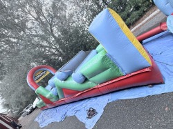 34 Ft Obstacle w/ Smaller Slide & Rockwall