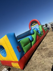 IMG 8064 1771362609 34 Ft Obstacle w/ Smaller Slide & Rockwall